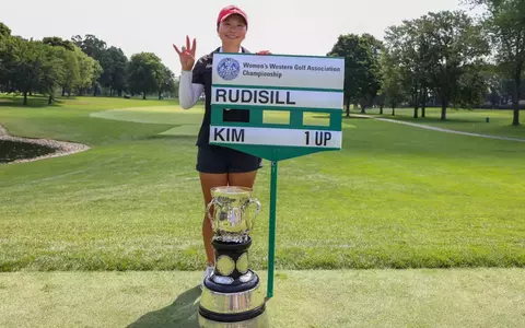 Maelynn Kim, Women's Western Amateur Championship Title Match, Trophy, Scoreboard