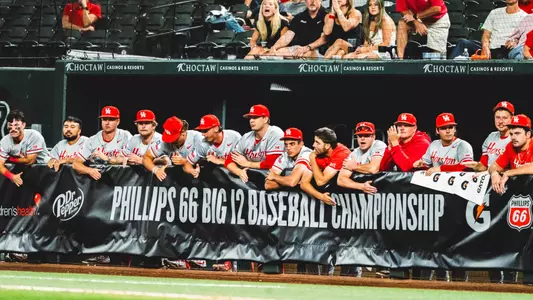 Team Dugout at Big 12 Championship First Round vs. Kansas State