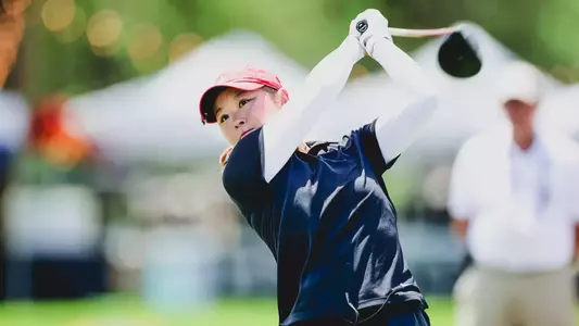 Maelynn Kim, 4/17/2025; Hockley, Texas, USA; NCAA Women's Golf: Big 12 Championships. Mandatory Credit: Erik Williams-Houston Cougar Athletics