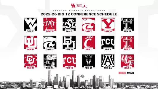 2025-26 Women's Basketball Big 12 Conference Schedule