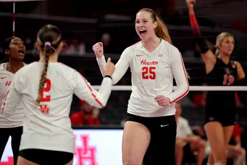 Houston Cougars vs. San Diego State on Sept. 4, 2025 inside Fertitta Center.