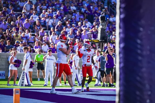 Patrick Overmyer and Koby Young post touchdown