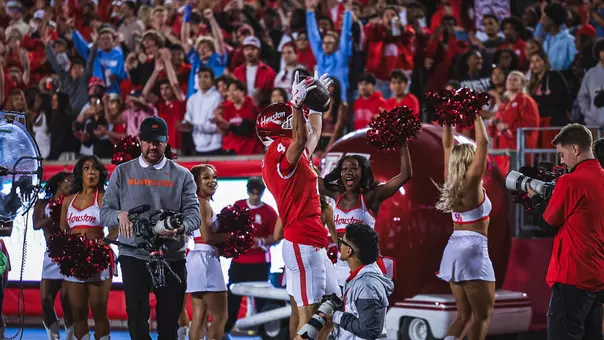 Trent Walker celebrates touchdown