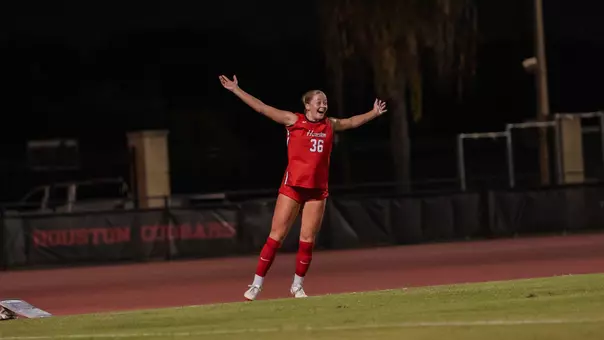 bailey cate celebrates a goal