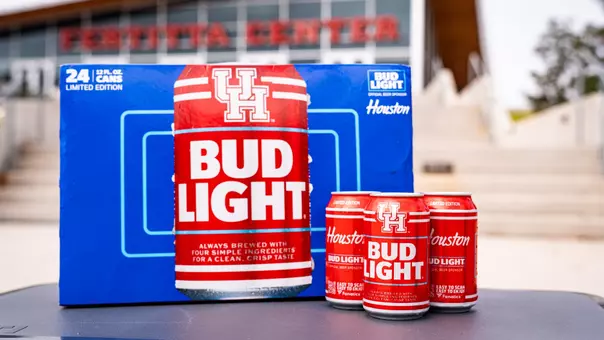 Bud Light Houston Athletics can and case