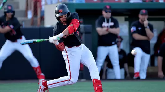 Xavier Perez swings at a pitch.