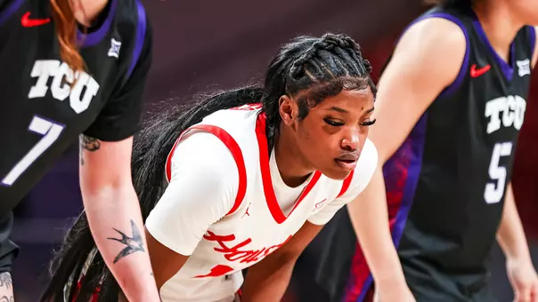 Jade Jones with players next to her