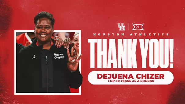 Thank you graphic to DeJuena Chizer for retiring following 30 years at Houston