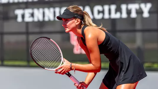 Iva Sepa set to receive serve