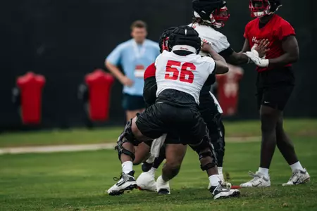 Shadre Hurst at practice