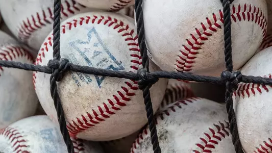 Baseball with faded Big 12 logo