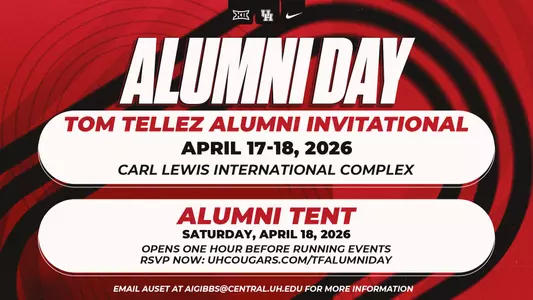 Carlysia Cresser running with baton in hand at Texas Relays