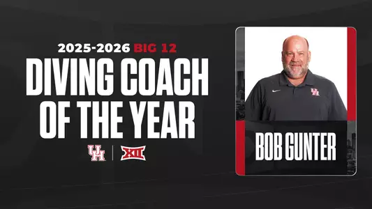 Houston's Head Diving Coach Bob Gunter Named Big 12 Diving Coach of the Year