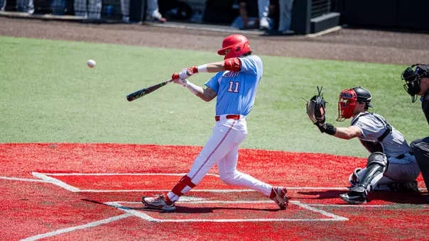 Tyler Cox hitting