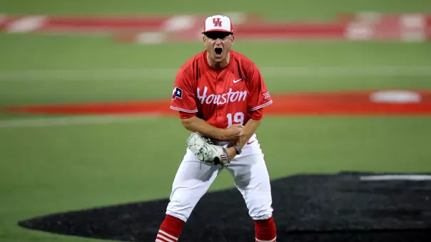 Harrison Boushele celebrates