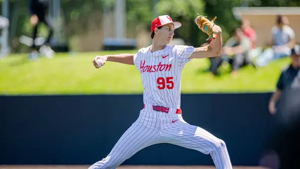 Kendall Hoffman pitching.