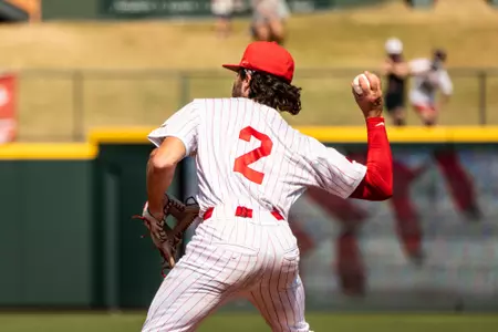 Carter Sintek throws the ball