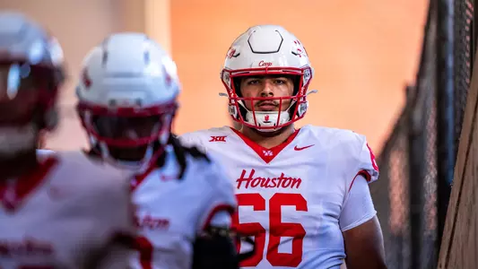 McKenzie Agnello walks down tunnel at Oklahoma State