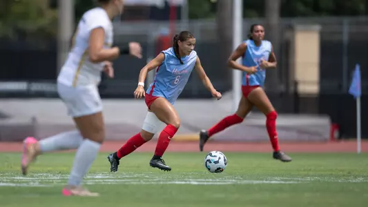 Ava Shannon Dribbles Soccer Ball