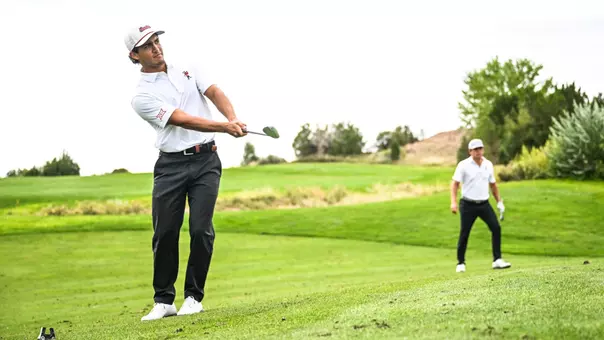 Sebastian Gamboa watches his chip during NB3 Matchplay
