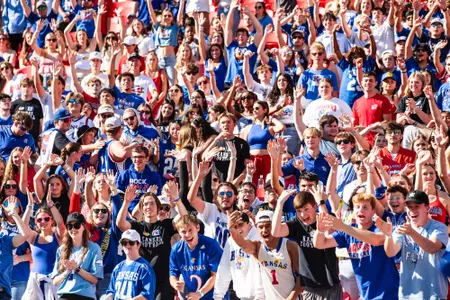 LAWRENCE, KS - October 19, 2024 - KU football during a game vs. Houston at Arrowhead Stadium in Kansas City, Missouri. Photo by /Kansas Athletics