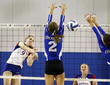 No. 21 Kansas Posts Four-Set win over TCU Image