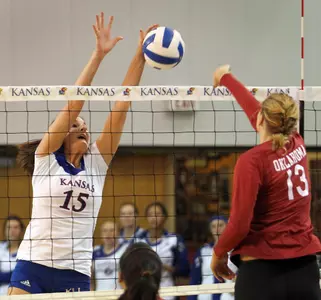 Oklahoma Spoils KU Volleyball Home Win Streak Image