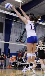 Crimson Wins Crimson and Blue Volleyball Scrimmage Image