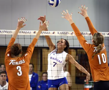 Jayhawk Volleyball Falls At No. 4 Texas Image