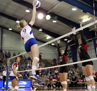 Jayhawks Claim Kansas Volleyball Invitational Title Image