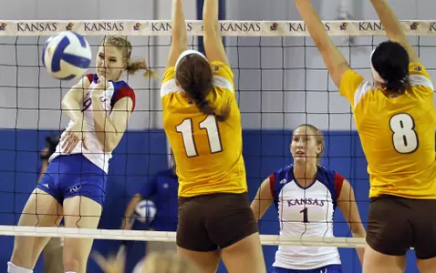 Jayhawks Sweep Cowgirls, Take Tournament Title Image