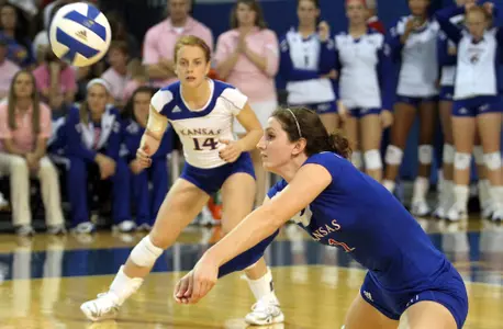 Jayhawks Top Baylor in Four as Manda Becomes School's All-Time Digs Leader Image