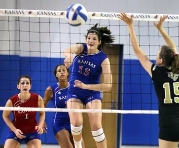 Jayhawks Overcome UCF in Four Sets Image
