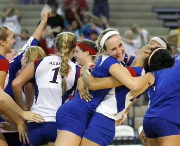 Kansas Sweeps Season Opener, Defeats Northwestern State, 3-0 Image