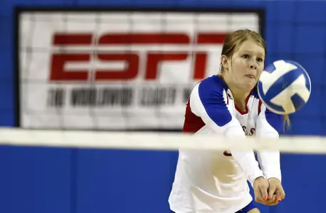 ESPNU Appearance Highlights Jayhawk Volleyball Television Slate Image
