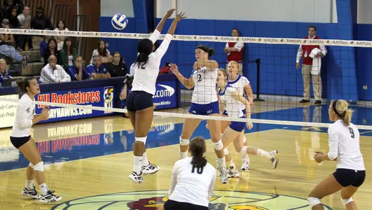 Efficient Offense Powers KU Volleyball Past Akron in Three Image