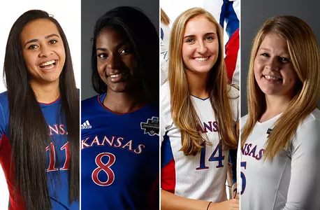 Four Jayhawks Participating in USA Volleyball Tryouts Image