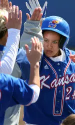 Jayhawks Split Doubleheader With Lady `Backs Image