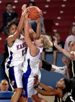 Jayhawks Stampede Buffaloes, 76-54 Image
