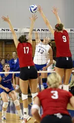 No. 1 Nebraska Knocks Off Kansas In Three Image