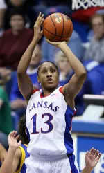 Henrickson Notches 200th Win as Jayhawks Hold off UMKC, 64-58 Image