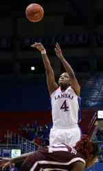 Jayhawks Fall to No. 21 Texas A&M, 58-51 Image