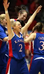 No. 11 Kansas Upsets No. 6 Nebraska In First Round Of Phillips 66 Big 12 Championship, 73-67 Image