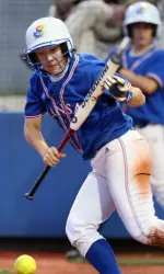 KU Softball Upsets No. 7 Arizona, 5-1 Image
