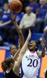 Jayhawks Tame Lady Tigers In Exhibition Opener, 93-37 Image