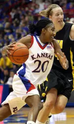Kansas Women's Basketball Runs Past Iowa 76-55 On ESPN Image