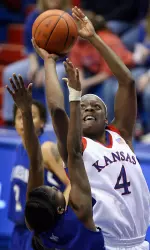 Jayhawks Suffer First Set-Back, 67-57 at Marquette Image