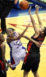 Texas Tech Defeats Kansas Women's Basketball 57-49 Image