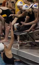 Swimming Breaks Records at the Opening Night of the Big 12 Championships Image