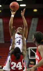Kansas Women Defeat Nebraska 61-56 To Advance to Quarterfinals Image